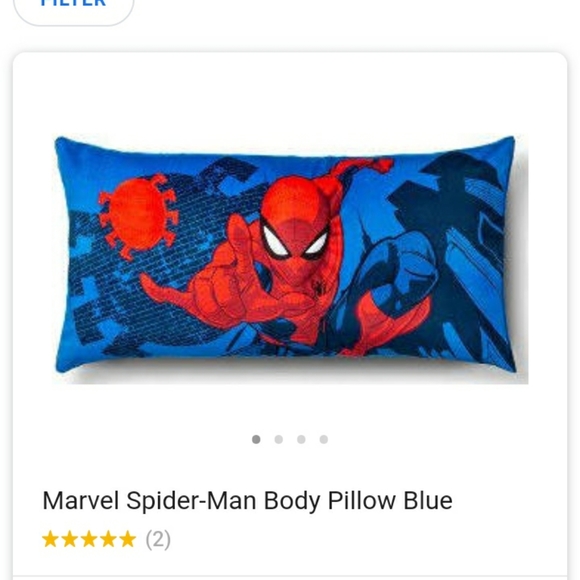Spiderman Bedding Nwt Marvel Spiderman Body Pillow Poshmark